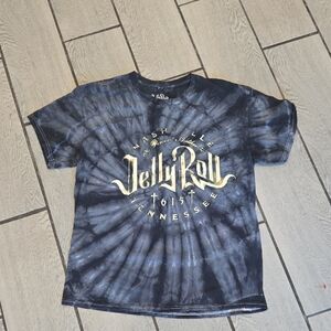 Jelly Roll Tie-Dye Graphic Tee – Size Large – Nashville 615 Tennessee